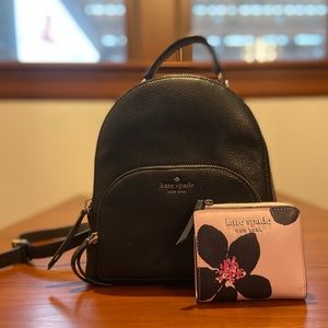 Kate Spade backpack purse & wallet